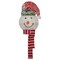 Northlight 22" Lighted Snowman Wearing a Red Frosted Hat with Pine Christmas Tree Topper